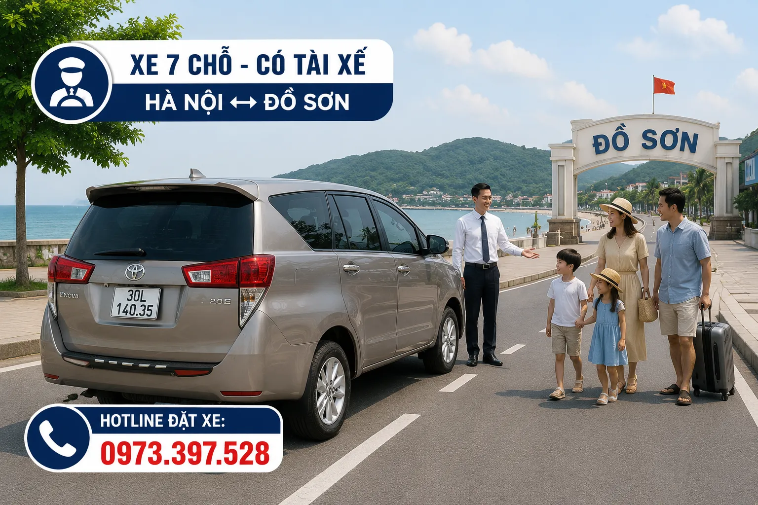 Thuê xe 7 chỗ có tài xế đi Đồ Sơn Thuê xe 7 chỗ có tài xế đi Đồ Sơn