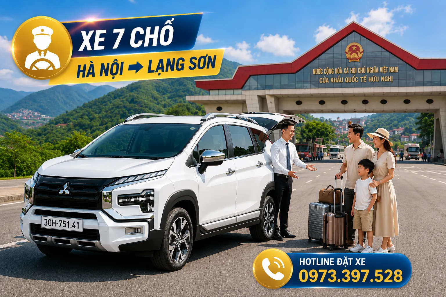 Xe 7 chỗ có tài xế chở đi Cửa Khẩu Hữu Nghị Xe 7 chỗ có tài xế chở đi Cửa Khẩu Hữu Nghị