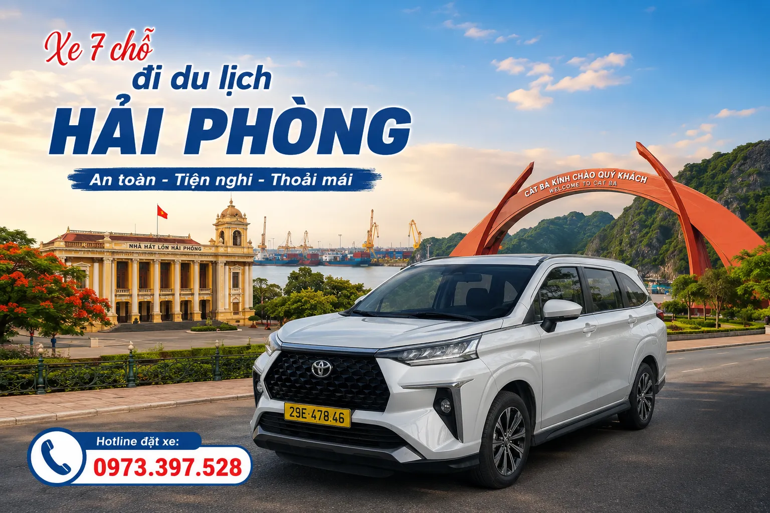 Xe 7 chỗ đi du lịch Hải Phòng Xe 7 chỗ đi du lịch Hải Phòng